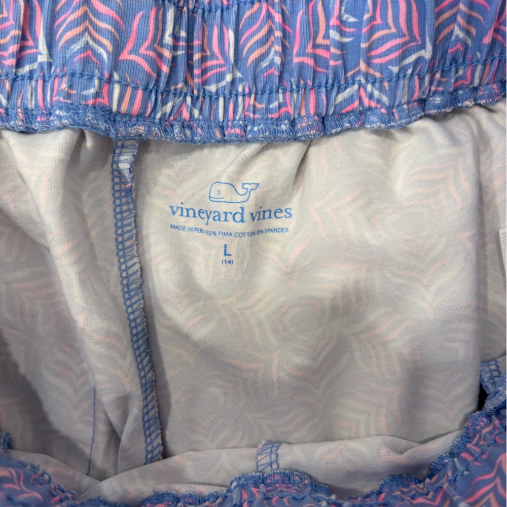 NWOT Vineyard Vines patterned girls shorts summer preppy tassel - Picture 4 of 5